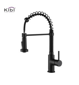 KIBI USA KKF2003MB Aurora Single Handle Pull Down Kitchen Sink Faucet