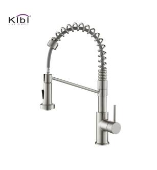 KIBI USA KKF2004BN Lodi Single Handle Pull Down Kitchen Sink Faucet