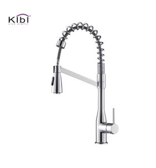 KIBI USA KKF2006CH Largo Single Handle Pull Down Kitchen Sink Faucet