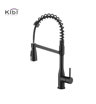 KIBI USA KKF2006MB Largo Single Handle Pull Down Kitchen Sink Faucet