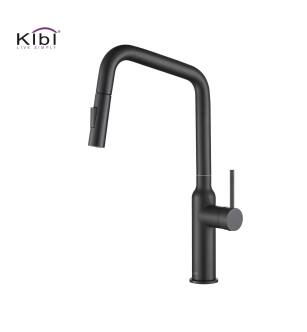 KIBI USA KKF2007MB Macon Single Handle Pull Down Kitchen Sink Faucet