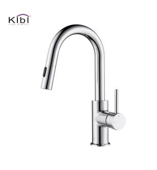 KIBI USA KKF2011CH Circular Single Handle Pull Down Kitchen & Bar Sink Faucet