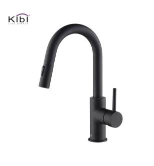 KIBI USA KKF2011MB Circular Single Handle Pull Down Kitchen & Bar Sink Faucet