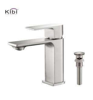 KIBI USA C-KBF1001BN-KPW100BN Mirage Single Handle Bathroom Vanity Sink Faucet with Pop Up Drain