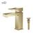 KIBI USA C-KBF1002BG-KPW100BG Cubic Single Handle Bathroom Vanity Sink Faucet with Pop Up Drain