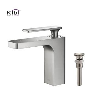 KIBI USA C-KBF1006BN-KPW100BN Infinity Single Handle Bathroom Vanity Sink Faucet with Pop Up Drain