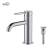 KIBI USA C-KBF1008CH-KPW100CH Circular Single Handle Bathroom Vanity Sink Faucet with Pop Up Drain