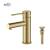 KIBI USA C-KBF1010BG-KPW100BG Circular X Single Handle Bathroom Vanity Sink Faucet with Pop Up Drain