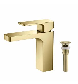 KIBI USA C-KBF1017BG-KPW100BG Blaze Single Handle Bathroom Vanity Sink Faucet with Pop Up Drain