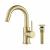 KIBI USA C-KBF1021BG-KPW100BG Circular Single Handle High-Arc Bathroom Sink Faucet