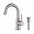 KIBI USA C-KBF1021BN-KPW100BN Circular Single Handle High-Arc Bathroom Sink Faucet