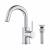 KIBI USA C-KBF1021CH-KPW100CH Circular Single Handle High-Arc Bathroom Sink Faucet