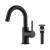 KIBI USA C-KBF1021MB-KPW100MB Circular Single Handle High-Arc Bathroom Sink Faucet