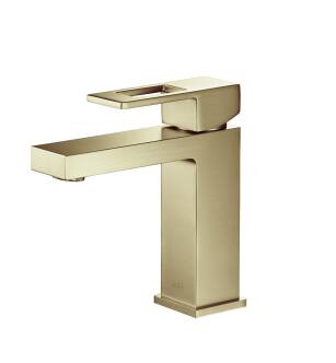 KIBI USA KBF1002BG Cubic Single Handle Bathroom Vanity Sink Faucet