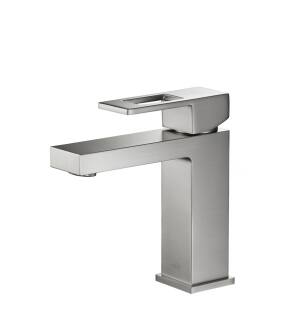KIBI USA KBF1002BN Cubic Single Handle Bathroom Vanity Sink Faucet