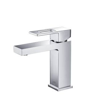 KIBI USA KBF1002CH Cubic Single Handle Bathroom Vanity Sink Faucet