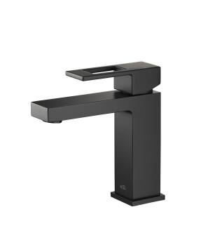 KIBI USA KBF1002MB Cubic Single Handle Bathroom Vanity Sink Faucet