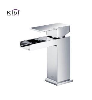 KIBI USA KBF1004CH Waterfall Single Handle Bathroom Vanity Sink Faucet
