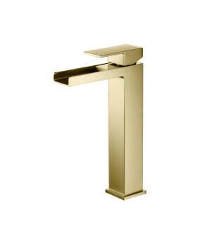 KIBI USA KBF1005BG Waterfall Single Handle Bathroom Vessel Sink Faucet