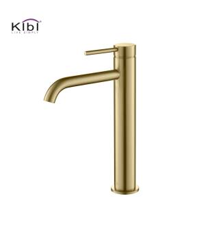 KIBI USA KBF1009BG Circular Single Handle Bathroom Vessel Sink Faucet