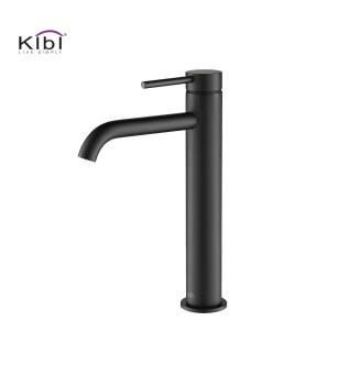 KIBI USA KBF1009MB Circular Single Handle Bathroom Vessel Sink Faucet