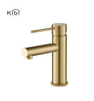 KIBI USA KBF1010BG Circular X Single Handle Bathroom Vanity Sink Faucet