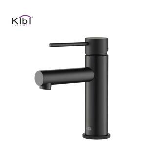 KIBI USA KBF1010MB Circular X Single Handle Bathroom Vanity Sink Faucet