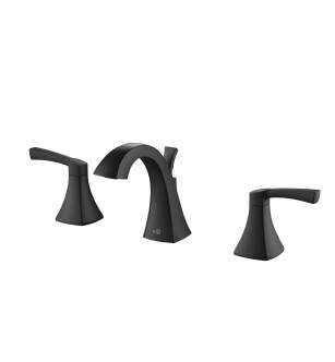 KIBI USA KBF1014MB Pyramid Bathroom Sink 8" Widespread Faucet with Drain Assembly