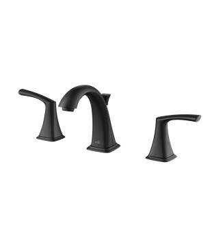 KIBI USA KBF1015MB Stonehenge Bathroom Sink 8" Widespread Faucet with Drain Assembly