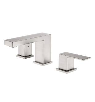 KIBI USA KBF1024BN Cube Bathroom Sink 8" Widespread Faucet with Drain Assembly