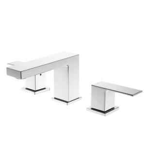 KIBI USA KBF1024CH Cube Bathroom Sink 8" Widespread Faucet with Drain Assembly