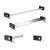 KIBI USA C-KBA10-4CB Artis 4 - Piece Bathroom Accessory Set Chrome Black