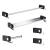 KIBI USA C-KBA10-5CB Artis 5 - Piece Bathroom Accessory Set Chrome Black