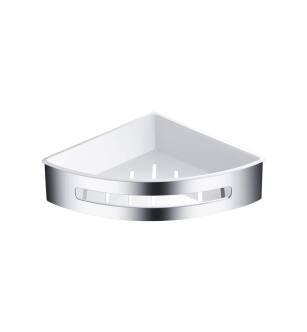 KIBI USA KBA1201CH Chrome Bathroom Hardware Accessory Wall Mounted Shower Corner Basket