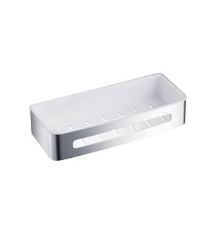 KIBI USA KBA1202CH Chrome Bathroom Hardware Accessory Wall Mounted Front Basket