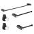 KIBI USA C-KBA13-5CB Volcano 5 - Piece Bathroom Hardware Set