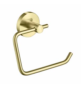 KIBI USA KBA1405BG Circular Toilet Paper Holder - Brush Gold