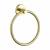 KIBI USA KBA1406BG Circular Bathroom Towel Ring - Brush Gold