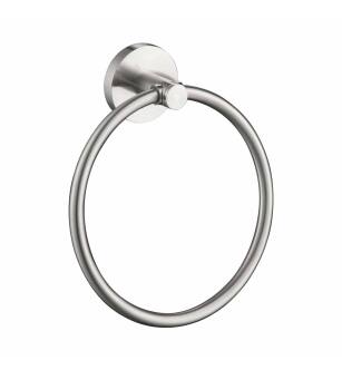 KIBI USA KBA1406BN Circular Bathroom Towel Ring - Brush Nickel