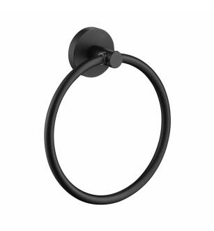 KIBI USA KBA1406MB Circular Bathroom Towel Ring - Matte Black