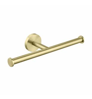 KIBI USA KBA1408BG Circular Double Toilet Paper Holder - Brush Gold