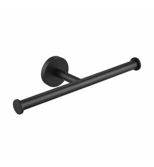 KIBI USA KBA1408MB Circular Double Toilet Paper Holder - Matte Black