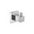 KIBI USA KBA1501CH Cube Bathroom Towel & Robe Hook