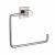 KIBI USA KBA1506BN Cube Bathroom Towel Ring - Brush Nickel