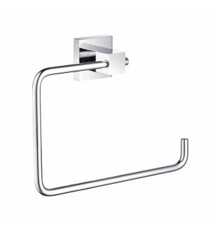 KIBI USA KBA1506CH Cube Bathroom Towel Ring - Chrome