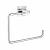 KIBI USA KBA1506CH Cube Bathroom Towel Ring - Chrome