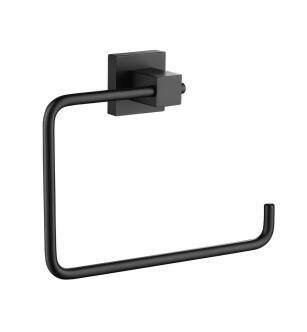 KIBI USA KBA1506MB Cube Bathroom Towel Ring - Matte Black