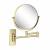 KIBI USA KMM100BG Wall Mount Magnifying Make Up Mirror - Brush Gold