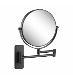 KIBI USA KMM100MB Wall Mount Magnifying Make Up Mirror - Matte Black