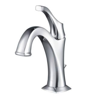 Kraus KBF-1201 Arlo 8" One Hole Bathroom Sink Faucet with Lift Rod Drain and Deck Plate